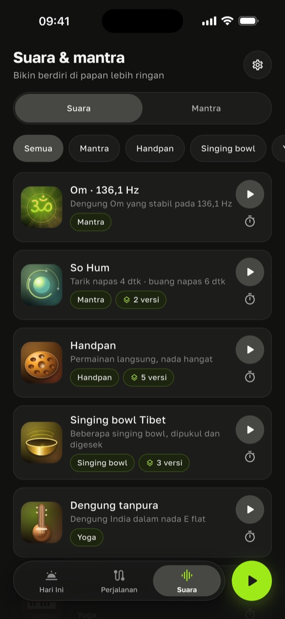 Pustaka suara dan mantra